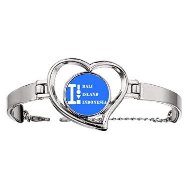 Imagem de N/A N/A Bracelete de Arame Bali Island Indonésia Art Deco Fashion Joias Coração, medium, metal