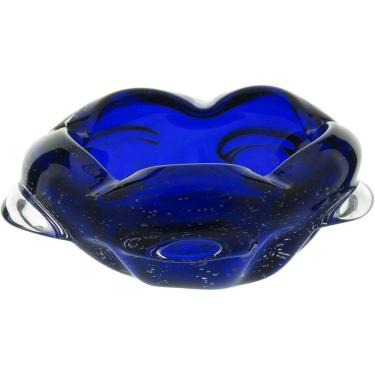 Imagem de HOME&CO JEMIMA CENTRO MESA 9x18x18cm VIDRO AZUL