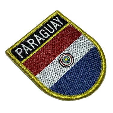 Imagem de BP0047EV01 Bandeira Paraguai Patch Bordado Fecho Contato