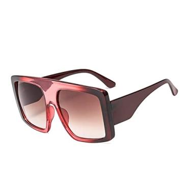 Imagem de Óculos de sol femininos grandes de tamanho grande, óculos de sol femininos vintage, óculos de sol grandes, tons de gradiente de hip hop, 18, china