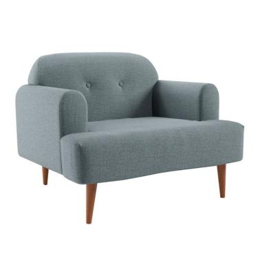 Imagem de Poltrona Kiev Linho Cinza