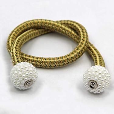 Imagem de Pçs Pearl Magnetic Cortina Clipe Suporte de Cortinas Fivela Pendurada Fivela Bola Pendurada Acessórios para Cortina Decoração de Casa, Mistura de Ouro, 45,50cm