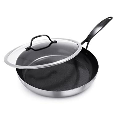 Imagem de GreenPan Venice Pro Noir aço inoxidável antiaderente cerâmica saudável, 30,5 cm, prata, CC002400-001