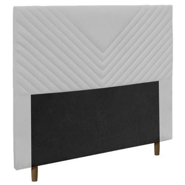 Imagem de Cabeceira Cama Box Solteiro Viena 90cm Corano Branco