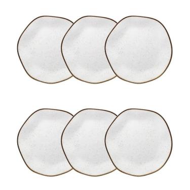 Imagem de Conjunto De Pratos De Sobremesa 06 Peças Ryo Maresia Oxford