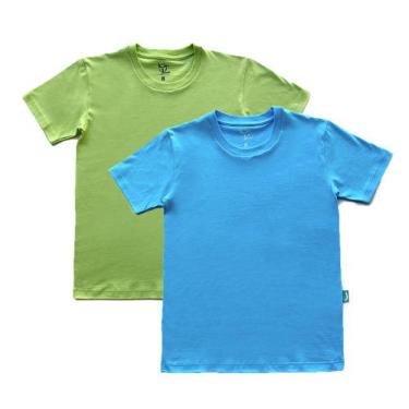 Imagem de Kit 2 Camisetas Infantil Menino Jokenpô Verde E Azul
