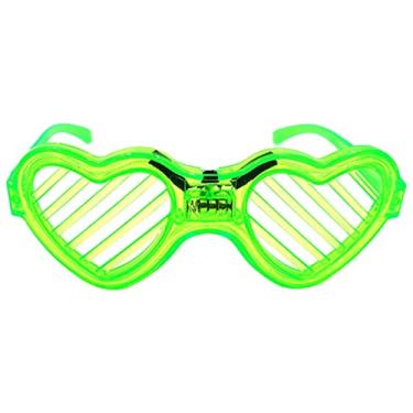 Imagem de Óculos de persianas - Cores Neon Led Shutter Shades Óculos - 3 modos de luz persianas de luz fria óculos para adolescentes lembrancinhas de aniversário adulto para aniversário escolar Edorco