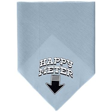 Imagem de Mirage Pet Products Happy Meter Bandana para animais de estimação, grande, cinza