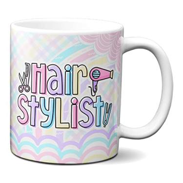 Imagem de Caneca Hair Stylist Profissão Cabelo Profossional Presente (Branca)