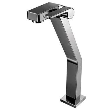 Imagem de Torneira Para Banheiro Bica Alta Docol Stillo Grafite Polido