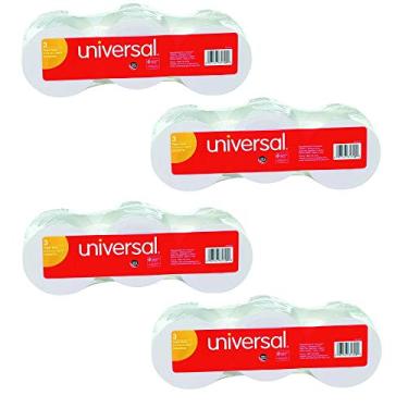 Imagem de Universal 35720 Máquina De Somar/Rolo De Calculadora, 16 Lb, Núcleo De 1/2", 2-1/4" X 150 Pés, (Pacote Com 3), Pacote Com 4 Branco