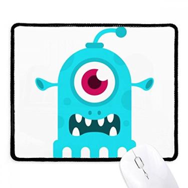 Imagem de Mousepad Alien Blue Cyclops Universo e Alienígena Tapete de borracha para jogos