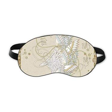 Imagem de Flower Wing Japan Ukiyo-e Leaves Sleep Eye Shield Soft Night Vlindfold Shade Cover