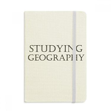 Imagem de Caderno de frases curtas para estudar, geografia, capa dura oficial, diário clássico