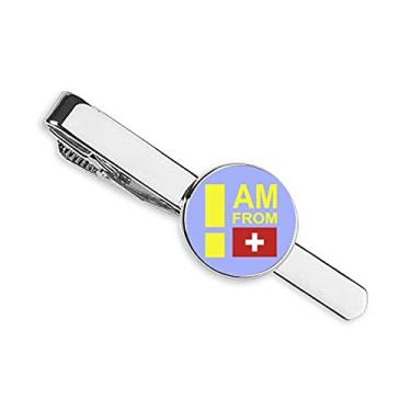 Imagem de Clipe de gravata I Am From Switzerland para presente de homem de negócios
