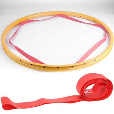 Imagem de Fita de aro de bicicleta Wosune, forro de almofada de proteção de bicicleta (vermelho, 66 cm)