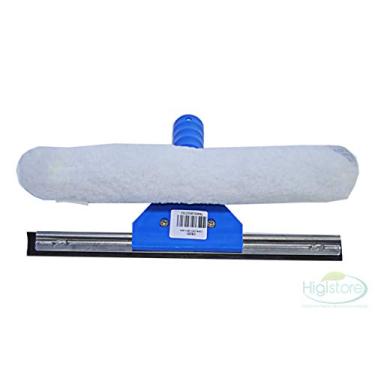 Imagem de Rodo Limpa Vidros Dupla Função Régua 25 Cm Limpador Multiuso Sem Cabo