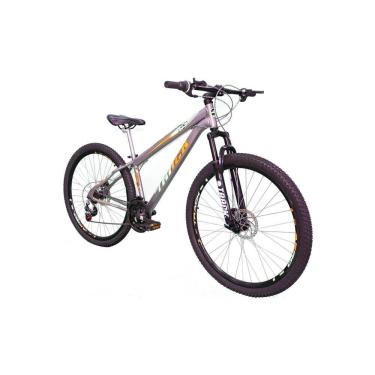 Imagem de Bicicleta Niner Quadro 15 Mountain Bike Aro 29 Freio à Disco 21 Velocidades TK3 Track Bikes Grafite/Laranja