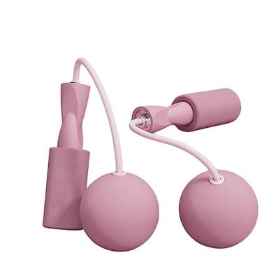 Imagem de Corda De Pular Sem Corda, Corda De Pular Resistente Em PVC Com Rolamento Duplo Ponderada Corda De Velocidade Sem Fio Ergonômica Corda De Pular Corda Para Exercícios, Fitness(Rosa)