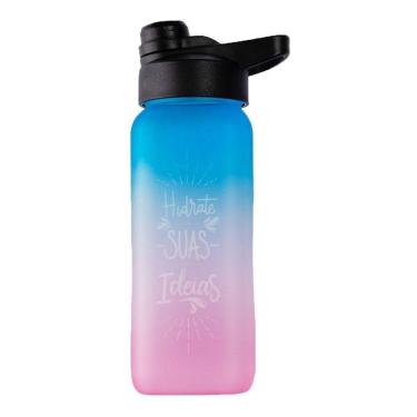 Imagem de Garrafa Agua Academia Squeeze Tie Dye Com Tampa 1 Litro