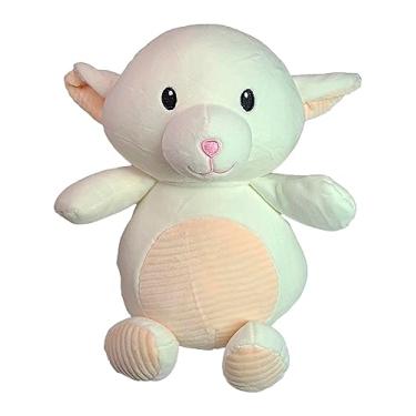 Imagem de Brinquedo De Pelúcia Safari Selva Fazendinha Fofinho Olho Bordado 30Cms (Ovelha Branca)