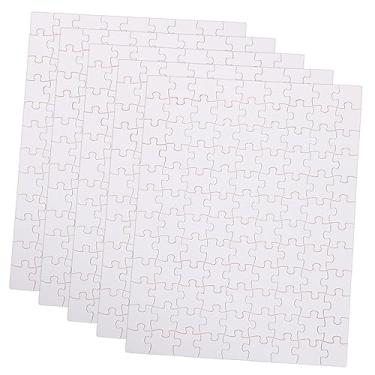 Imagem de SEWACC 5 Folhas Quebra-cabeça Em Branco Quebra-cabeças Em Transferir Artesanato De Quebra-cabeça Quebra-cabeças De Transferência Brinquedo Cognitivo Madeira Consumíveis Sublimação