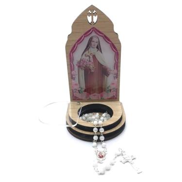 Imagem de Adorno Mini Oratório Com Terço Santa Teresinha