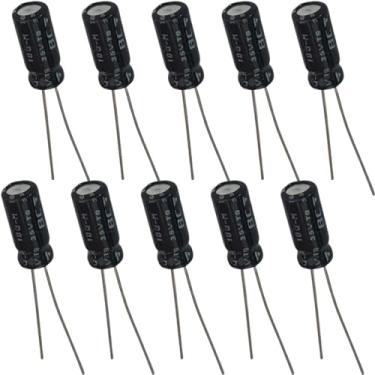 Imagem de Capacitor Eletrolítico 10uF 35V - Kit 10 Peças