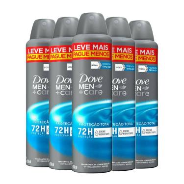 Imagem de Kit Desodorante Aerosol Dove Cuidado Total 250ml - 5 unidades