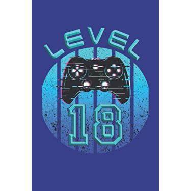 Imagem de Level 18: Taccuino da gioco 18 compleanno - 120 pagine foderate per scrivere pensieri, idee e impressioni | DINA5 | divertente idea regalo per nerd e ... che amano la loro console PS e controller