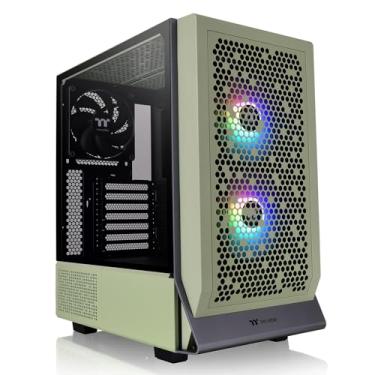 Imagem de Thermaltake Ceres 300 Matcha Green Mid Tower E-ATX Capa para computador com painel lateral de vidro temperado; 2 ventoinhas CT140 ARGB pré-instaladas; slots PCIe rotacionais; CA-1Y2-00MEWN-00; 3 anos de garantia