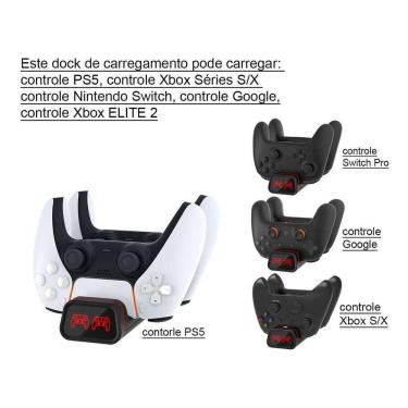 Imagem de Carregador Rapido Duplo Ps5 Xbox One Series S/X Elite 2