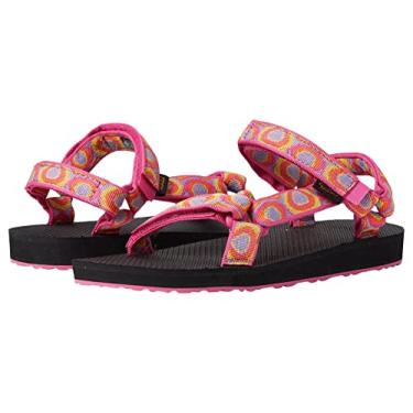Imagem de Teva Sandália universal unissex infantil original, Bolhas de cenoura/fúcsia, 18