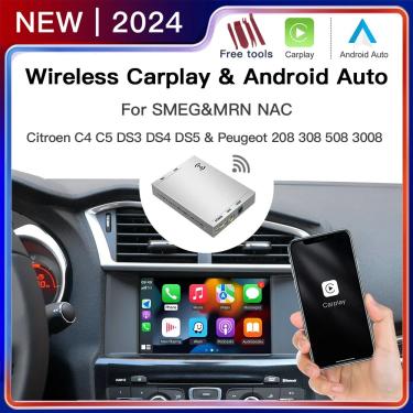 Imagem de Adaptador Apple Carplay sem fio  Android  suporte à câmera reversa  Peugeot Citroen SMEG MRN NAC 508
