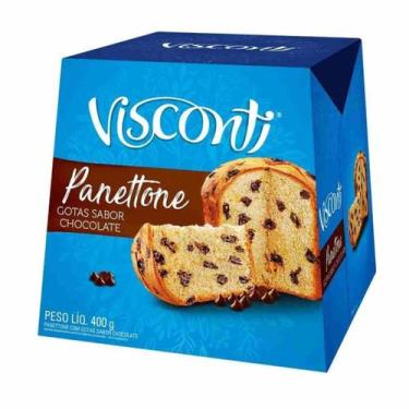 Imagem de Panetone Visconti Gotas De Chocolate 400G, Pannetone