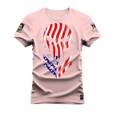 Imagem de Camiseta Premium Estampada Algodão 30.2 American Star Rosa G