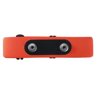 Imagem de Rich Green Valley Alça peitoral à prova de suor, pulseira de substituição para monitor de frequência cardíaca compatível com Polar H7 H9 H10, Wahoo Tickr, Garmin HRM Coospo (1, laranja, médio)