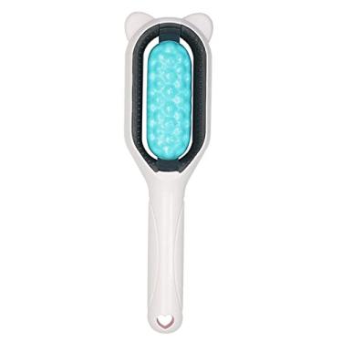 Imagem de Ankexin Escova para animais de estimação pente antiderrapante alça antiderrapante 54 dentes para escova de gato para queda e cuidados para todos os cabelos longos ou curtos