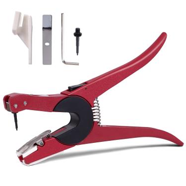 Imagem de M.Z.Um aplicador de orelha de gado para porcos de ovelha, covardes, metal, placa de orelha, alicates, ferramenta de etiqueta de orelha com alfinete (90-graus rotativo)