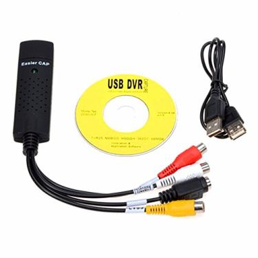 Imagem de ZOMTOP Placa de captura de vídeo e áudio VHS VCR USB para conversor de DVD adaptador de cartão de captura