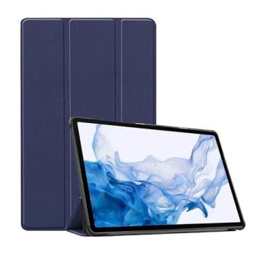 Imagem de Capa Case Smart Para Galaxy Tab S8+ (Tela 12.4") - C7 COMPANY (Azul)