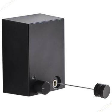 Imagem de Varal de Roupas Retrátil Automático de Parede Para Apartamento, Fio de Aço Inoxídavel - 4.2m - 20Kg (Preto)