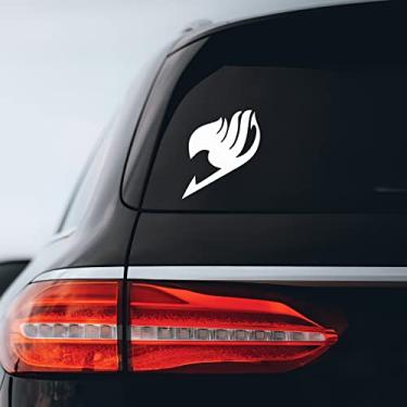 Imagem de Decalques Bargain Max – Adesivo com logotipo de fada, notebook, carro, laptop, 12,7 cm (branco)