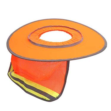 Imagem de MUNEFE Guarda-sol De Chapéu Duro, Guarda-sol De Malha Respirável Com Listra Reflexiva, Máscaras De Sol De Pescoço De Alta Visibilidade Para Contra A Luz Solar