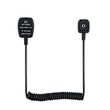 Imagem de Cabo Flash TTL JJC Off-Camera Flash Hot Shoe Cord para a maioria dos tênis Canon T7i T6 T6i T6s T5 T5i SL1 SL2 90D 80D 77D 70D 7D 6D 5D EOS M3 M5 M6 etc substitui o cabo Canon OC-E3 -1,3 m