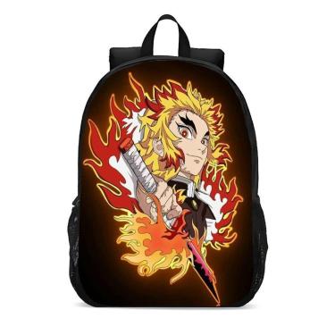 Imagem de Mochila Escolar Infanto Juvenil Anime Demon Slayer Rengoku Novidades 0097-Unissex