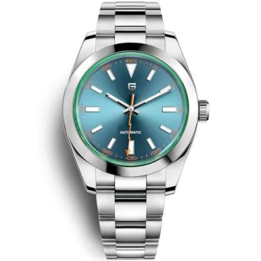 Imagem de LACZ DENTON Pagani Design PD1733 Relógios Masculinos Automáticos 40 mm Relógios de Pulso Mecânicos Masculinos Verde Safira Vidro Revestido Relógios Movimento NH35A, Azul, Relógio automático, mecânico