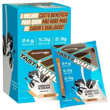 Imagem de Tasty Whey 3w Gourmet Pack com 12 Sachês de 34g Sabor Cookies & Cream