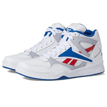 Imagem de Reebok Royal BB4590 Tênis esportivo cano alto masculino, Branco/Vector Azul/Vector Vermelho, 12 Women/10.5 Men