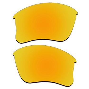 Imagem de Lentes de substituição para óculos de sol Oakley Flak Jacket XLJ com lentes polarizadas, Gold Mirror, standard